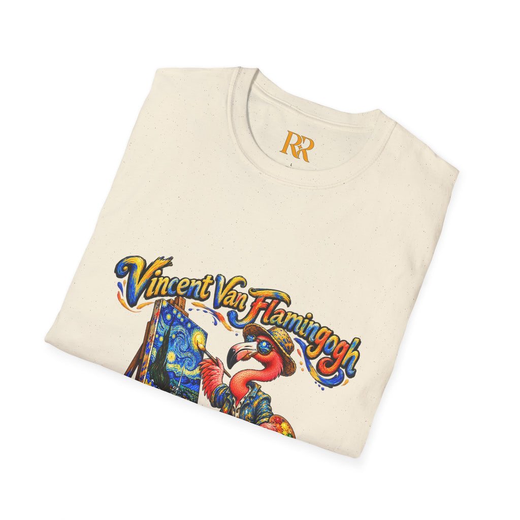 Vintage Flamingo Artist T-Shirt