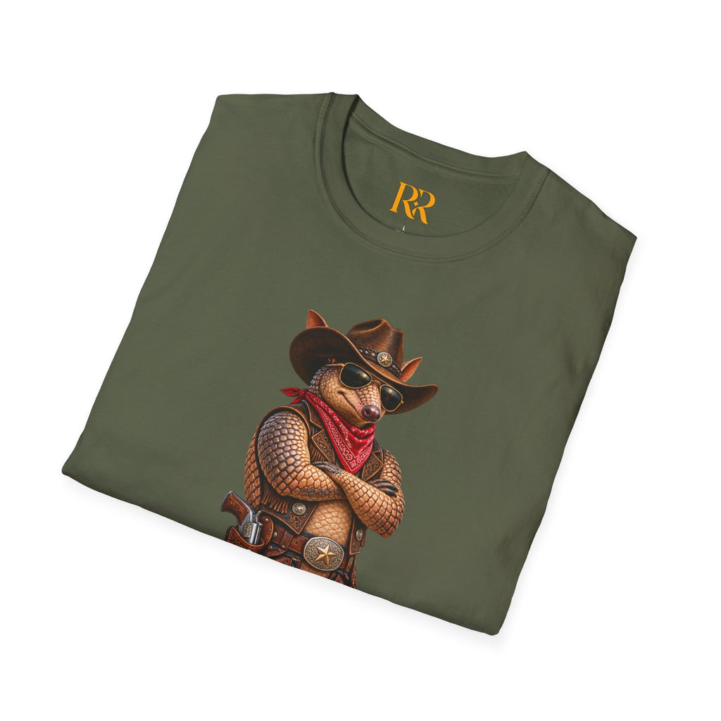 Cowboy Armadillo Western Graphic T-Shirt