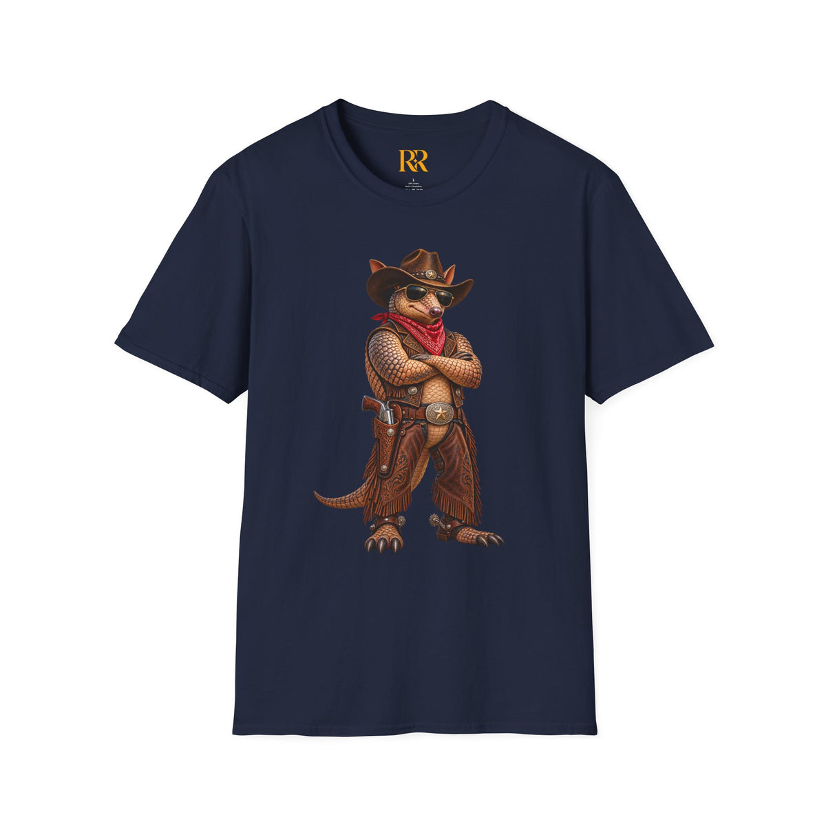 Cowboy Armadillo Western Graphic T-Shirt