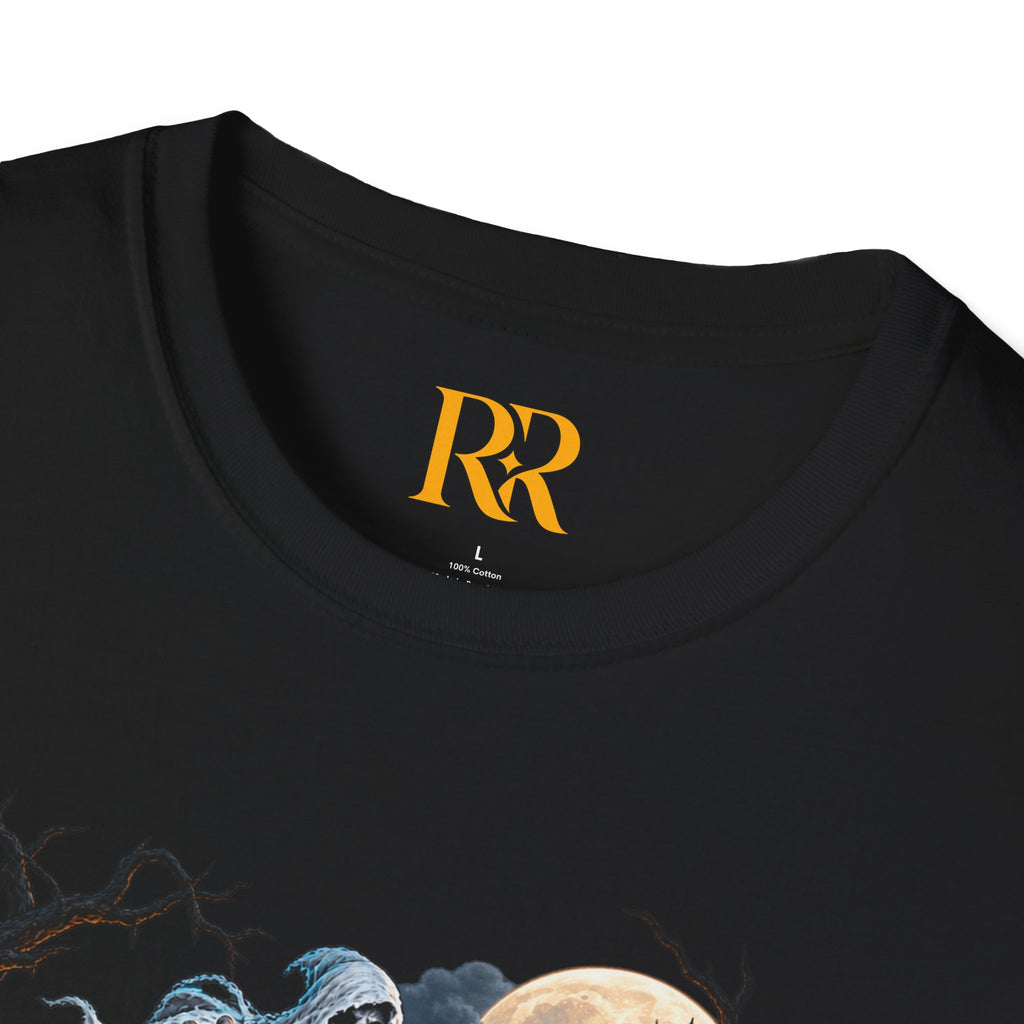 Dark Fantasy Grim Reaper Castle T-Shirt