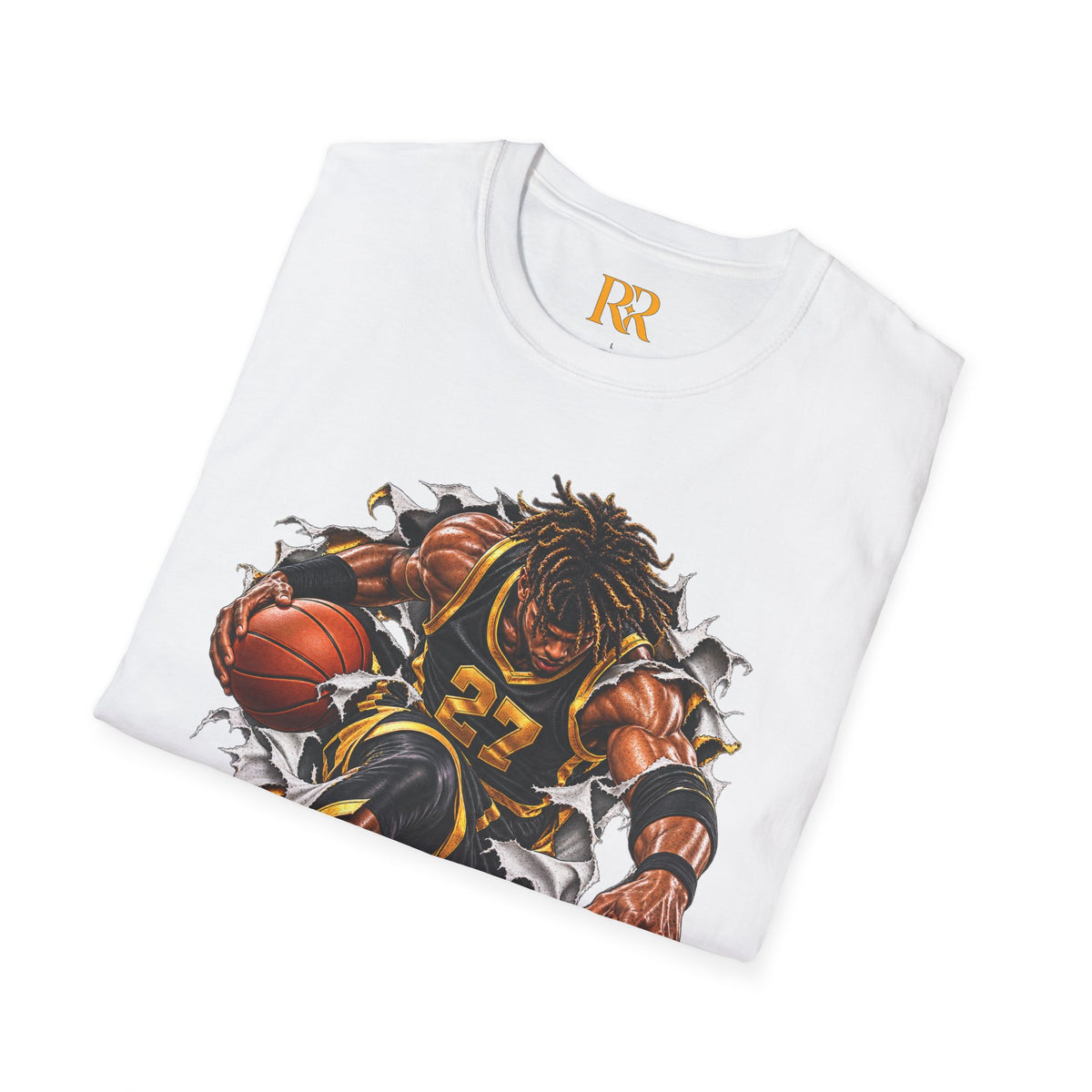 Basketball Character Graphic T-Shirt