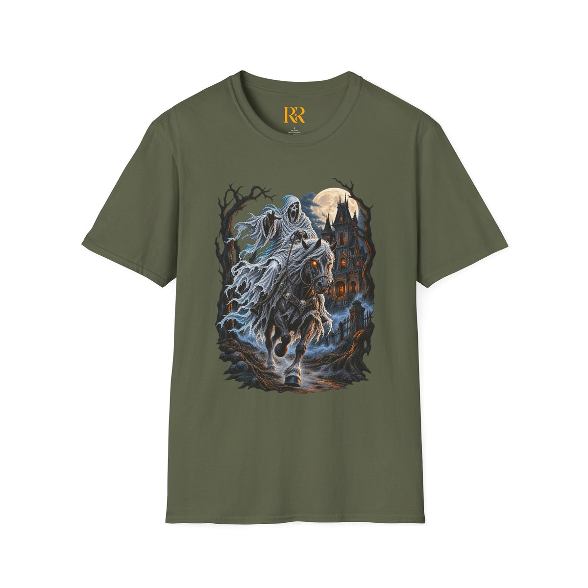 Dark Fantasy Grim Reaper Castle T-Shirt