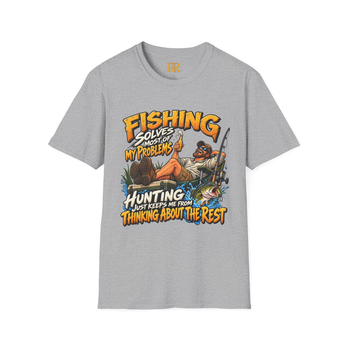 Fishing Solves Most of My Problems Hunting T-Shirt