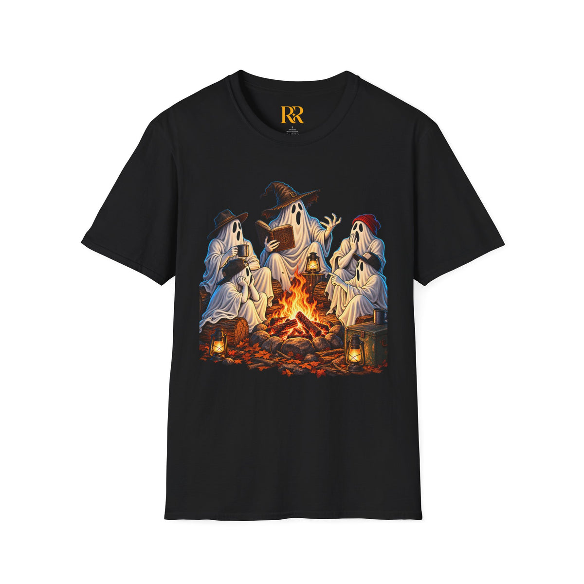 Ghosts around a Campfire Fantasy T-Shirt