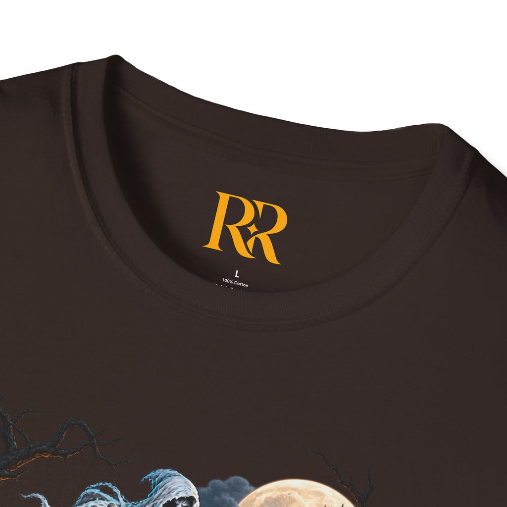 Dark Fantasy Grim Reaper Castle T-Shirt