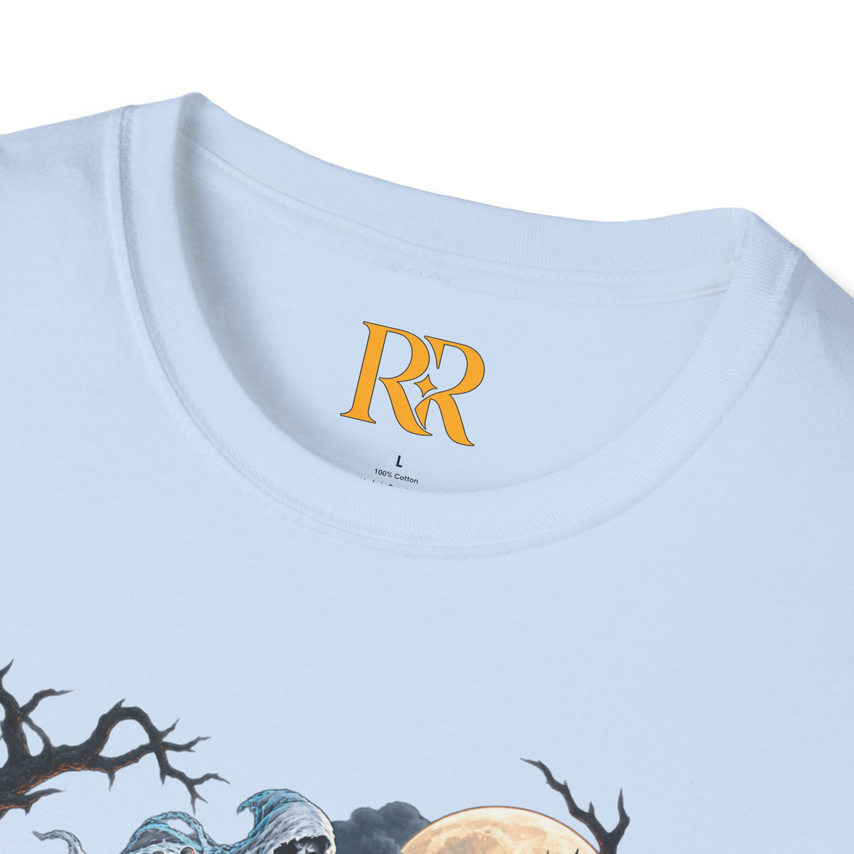 Dark Fantasy Grim Reaper Castle T-Shirt
