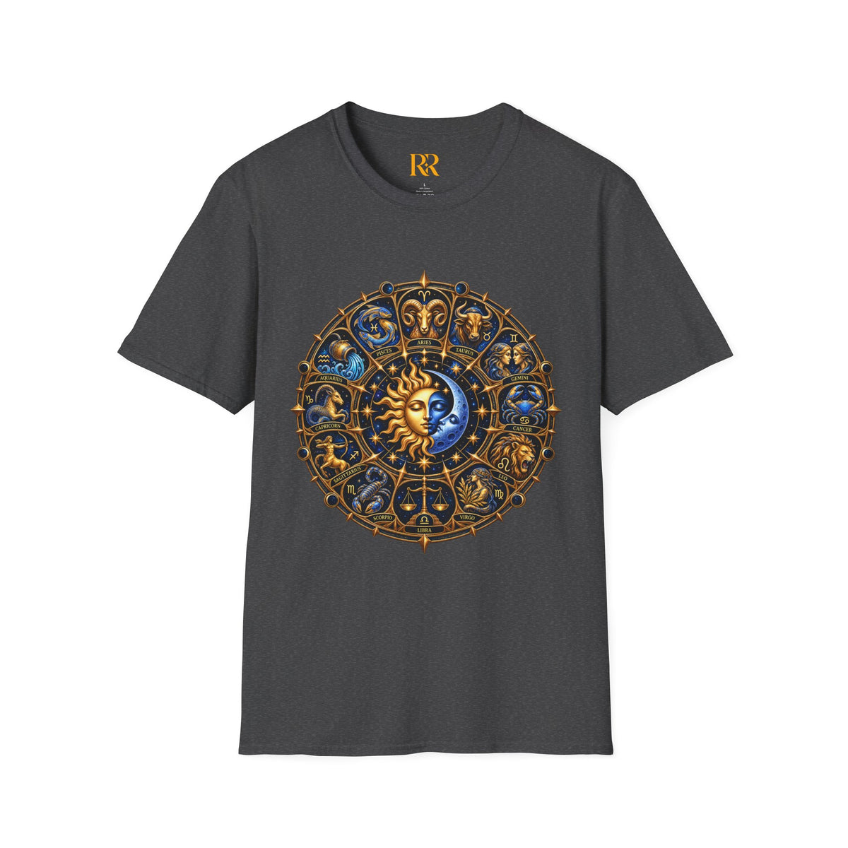 Celestial Sun and Moon Mandala T-Shirt