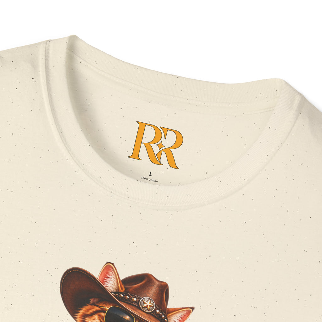 Funny Cowboy Cat T-Shirt – Western Animal Graphic Tee