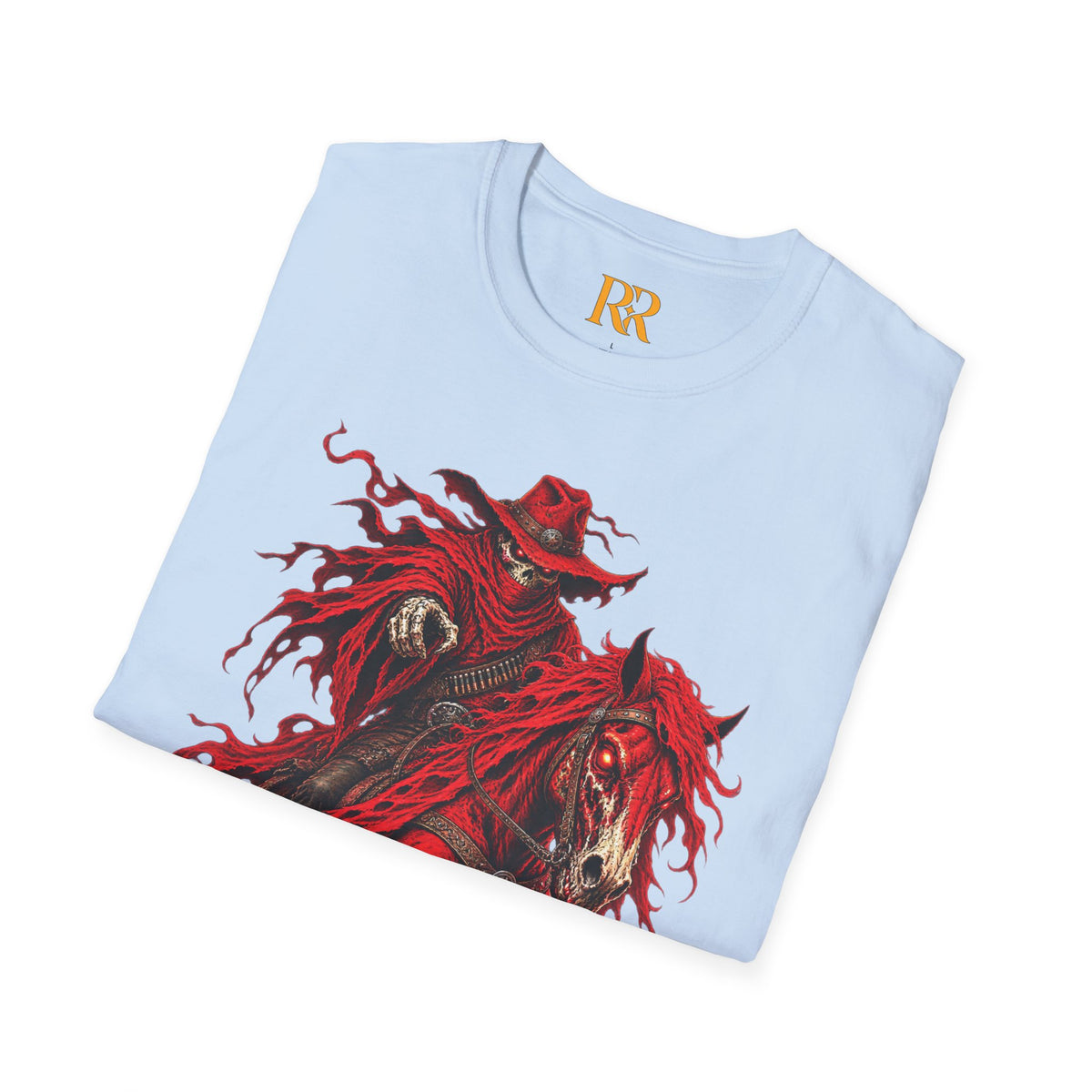 Red Gothic Horse Rider T-Shirt