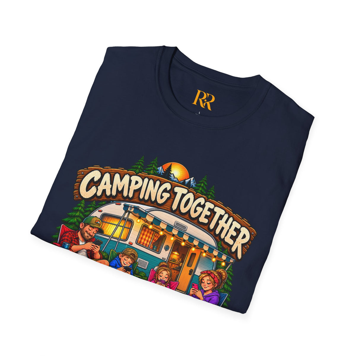 Camping Together Campfire Family Camping T-Shirt