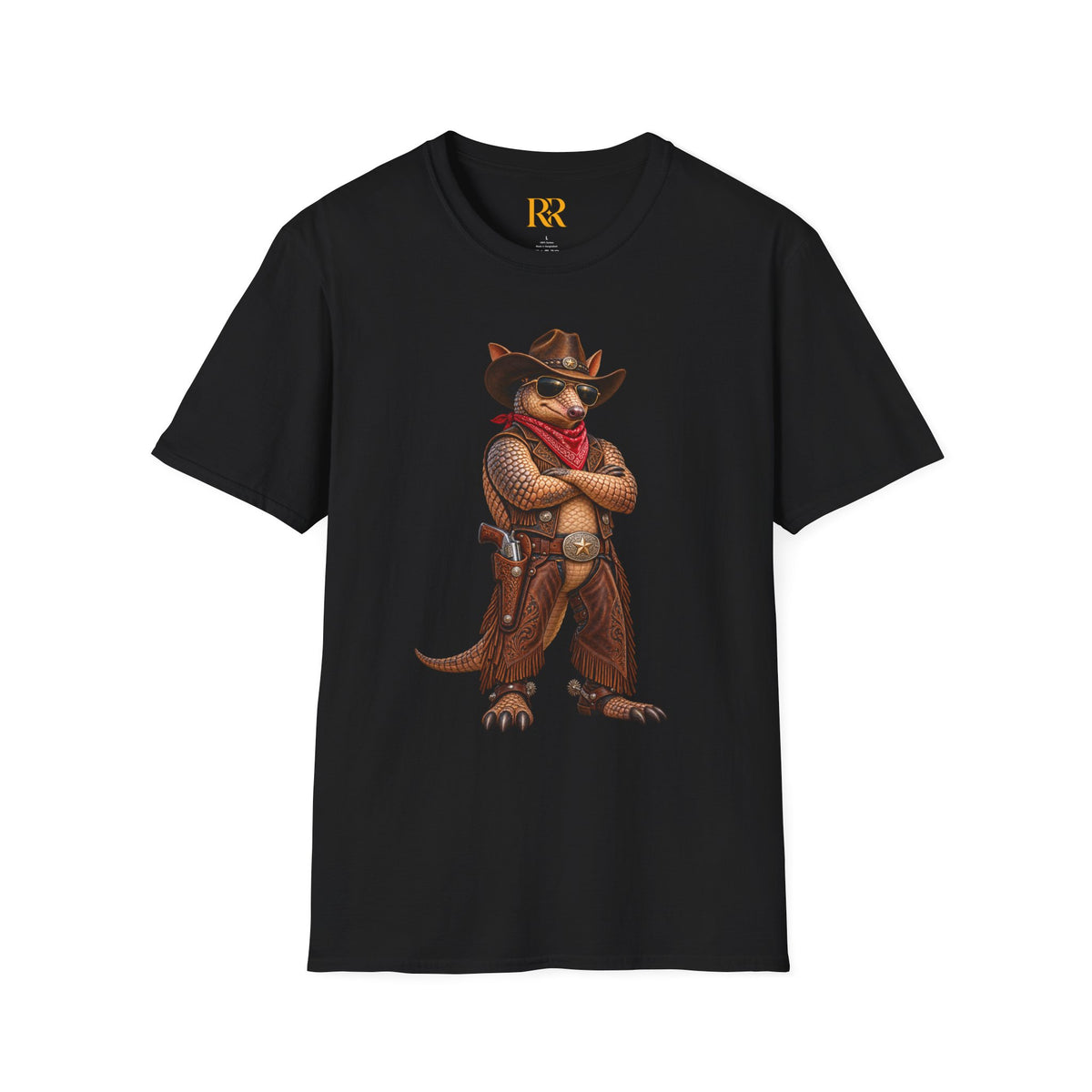 Cowboy Armadillo Western Graphic T-Shirt