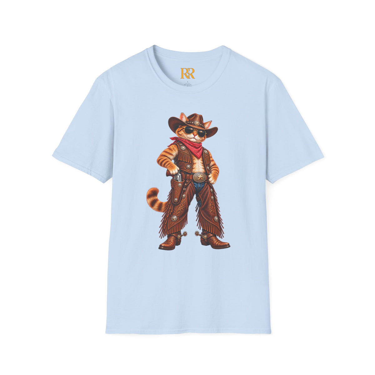 Funny Cowboy Cat T-Shirt – Western Animal Graphic Tee