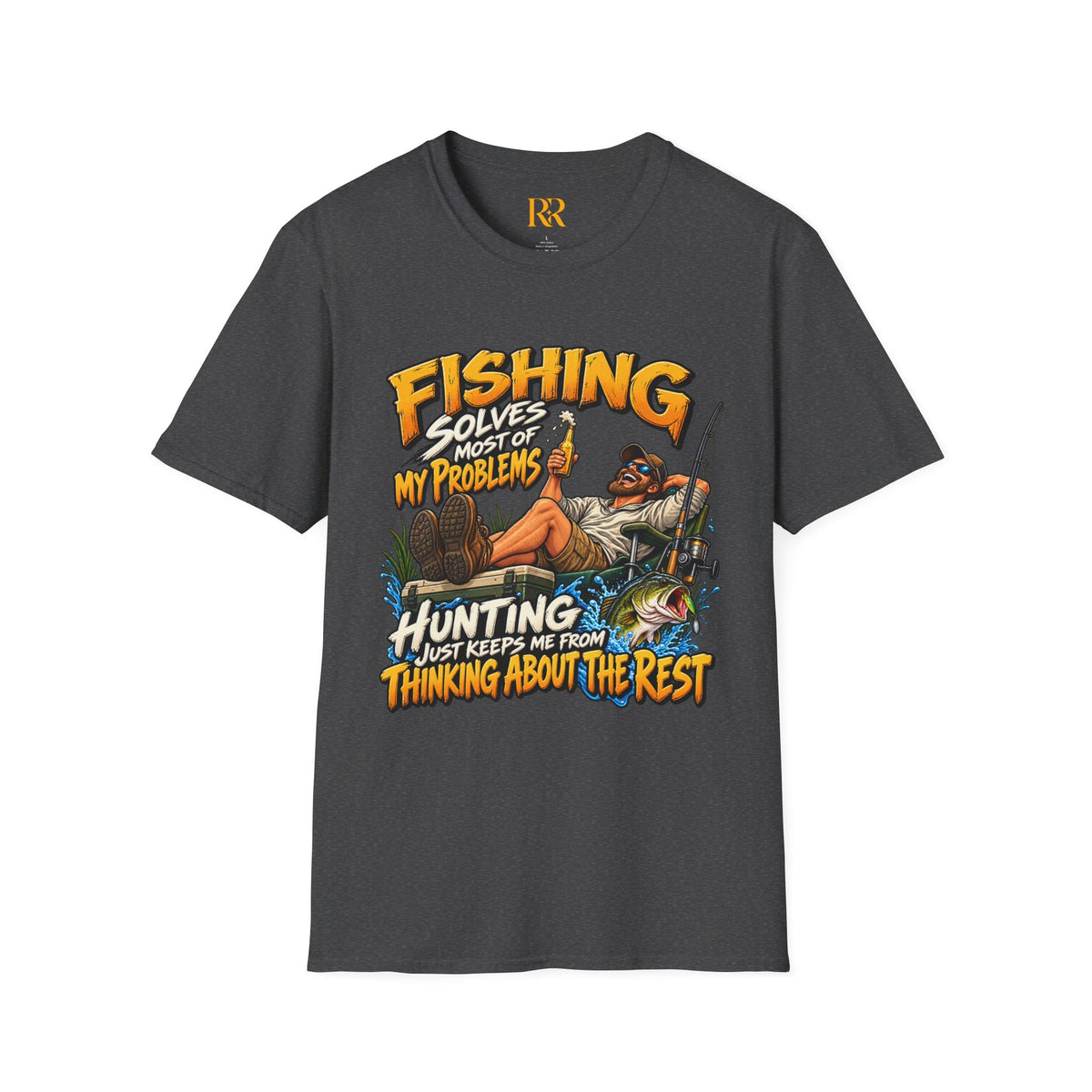Fishing Solves Most of My Problems Hunting T-Shirt