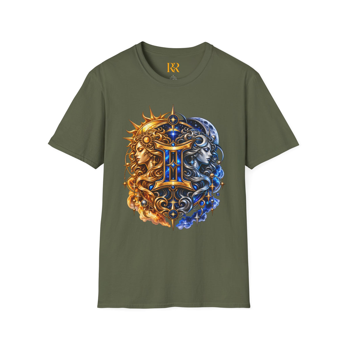 Gemini Sun and Moon Balance Celestial T-Shirt