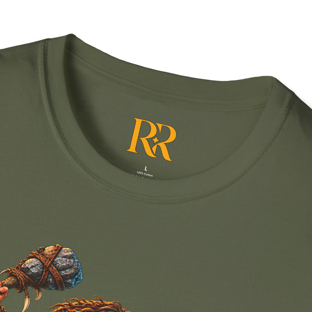 Caveman Riding T-Rex Dinosaur T-Shirt