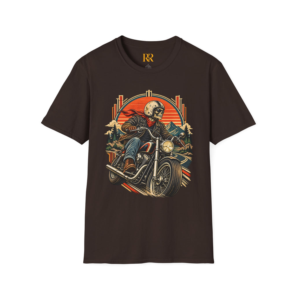 Skeleton Biker Motorcycle T-Shirt