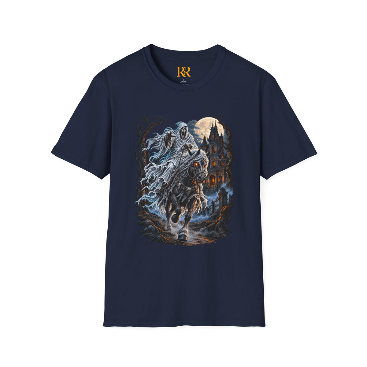 Dark Fantasy Grim Reaper Castle T-Shirt