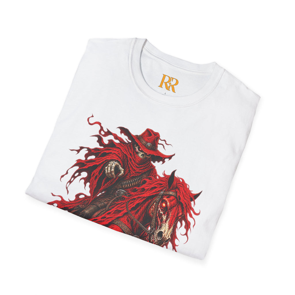 Red Gothic Horse Rider T-Shirt