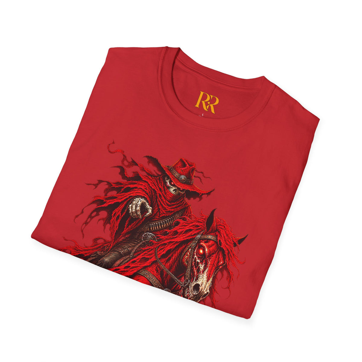 Red Gothic Horse Rider T-Shirt